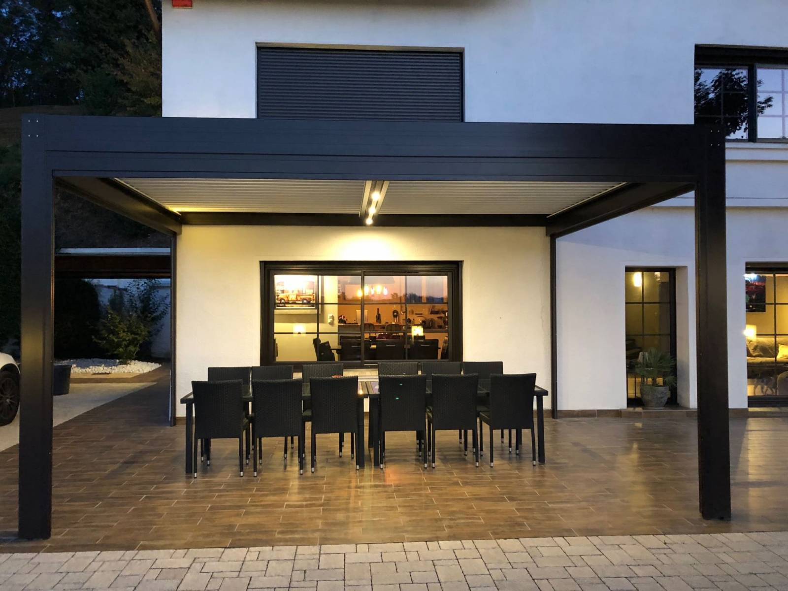 Eclairage pergola bioclimatique lyon 