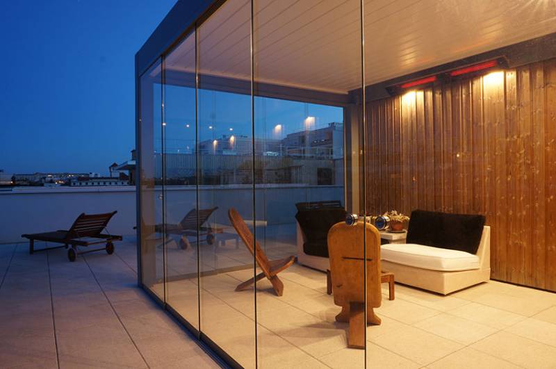 Jardins d'hiver avec parois vitrées sur Lyon